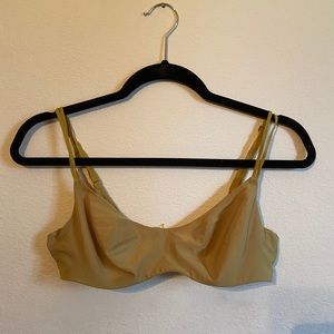 Free People Mustard Underwire Bralette